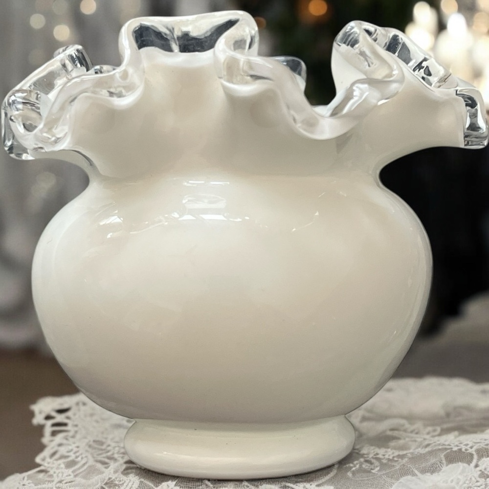 Fenton “Silver Crest” Vase